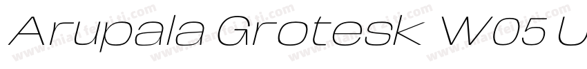 Arupala Grotesk W05 Ultra It字体转换